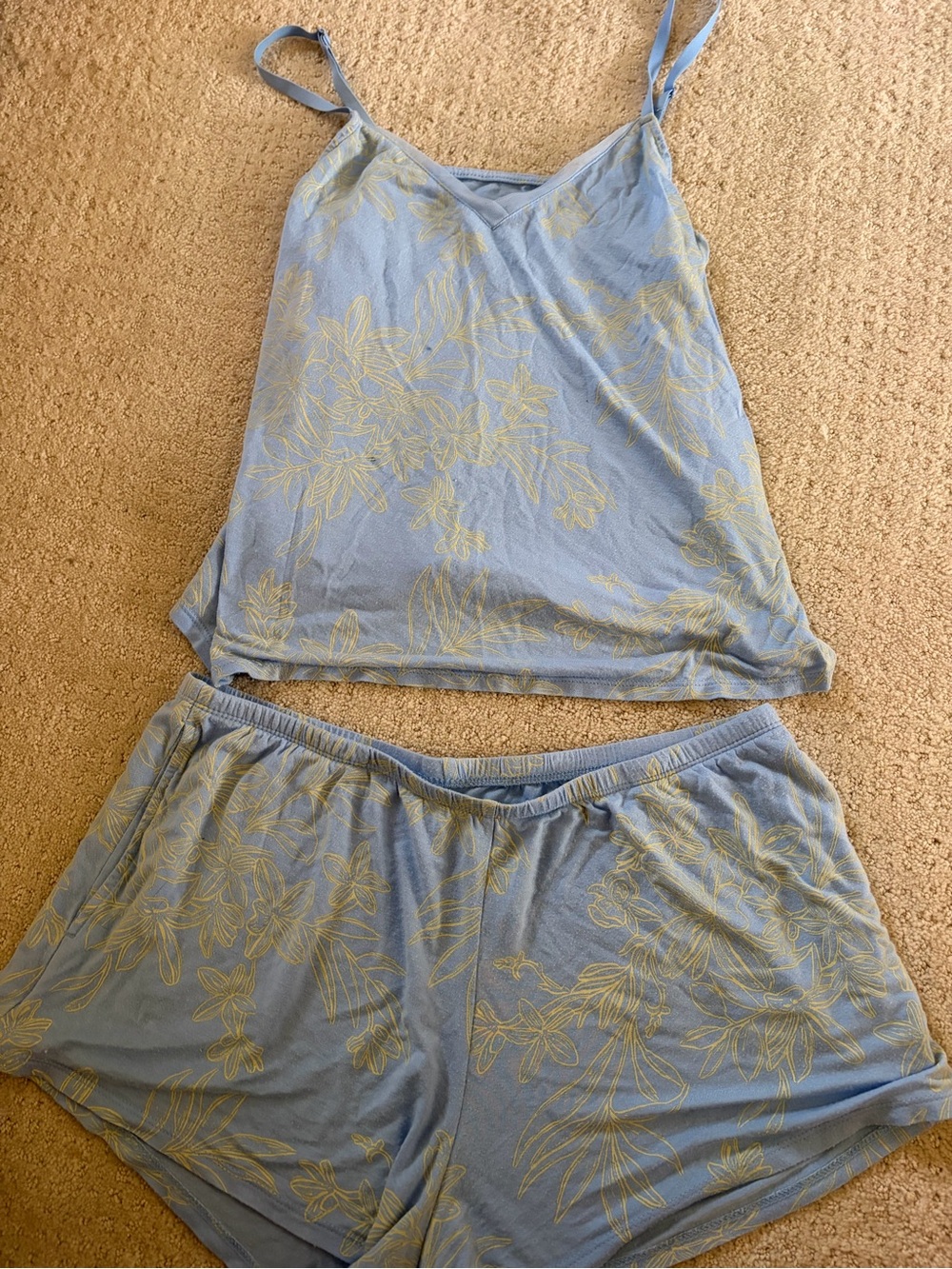 Target Blue Floral Sleep Tank & Shorts Set